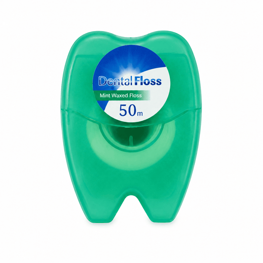 Dats Dental 50m Mint Waxed Dental Floss Teeth Gums Mouth Hygiene Plaque