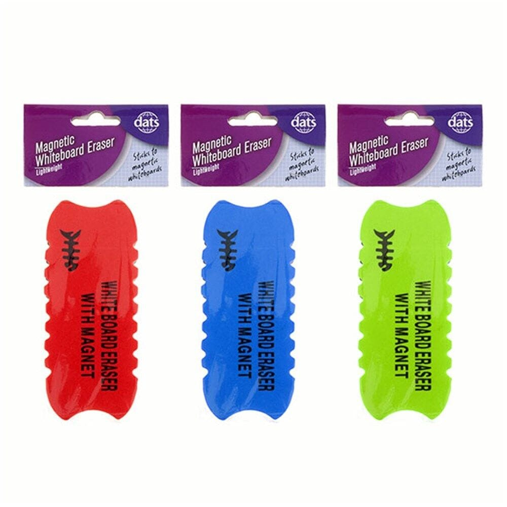 Dats Erasers Multi-Coloured 3x Whiteboard Eraser Colored Magnet Blackboard Cleaner Foam Chalk Drywipe Light