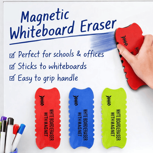 Dats Erasers Multi-Coloured 3x Whiteboard Eraser Colored Magnet Blackboard Cleaner Foam Chalk Drywipe Light