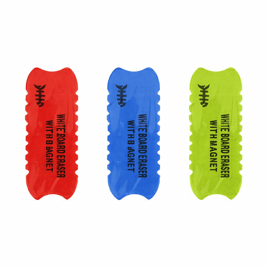 Dats Erasers Multi-Coloured 3x Whiteboard Eraser Colored Magnet Blackboard Cleaner Foam Chalk Drywipe Light