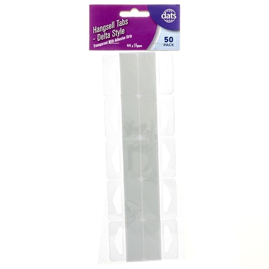 Dats Hang tab 50 Plastic Hang Tab with Adhesive hook hole Style Hang sell stock Shop Retail