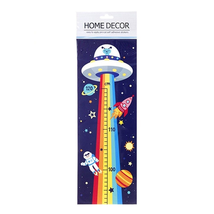 Dats Height Measurement Space Kids Height Growth Ruler Chart Children Wall Adhesive Measure Sticker Space