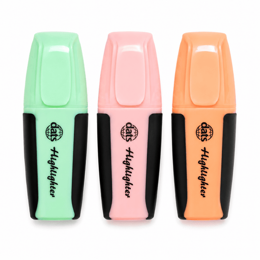 Dats Home & Garden > Hobbies > Arts & Crafts 3x Mini Pastel Highlighter Marker Pen Kids Ink Colour Party School Office Paint