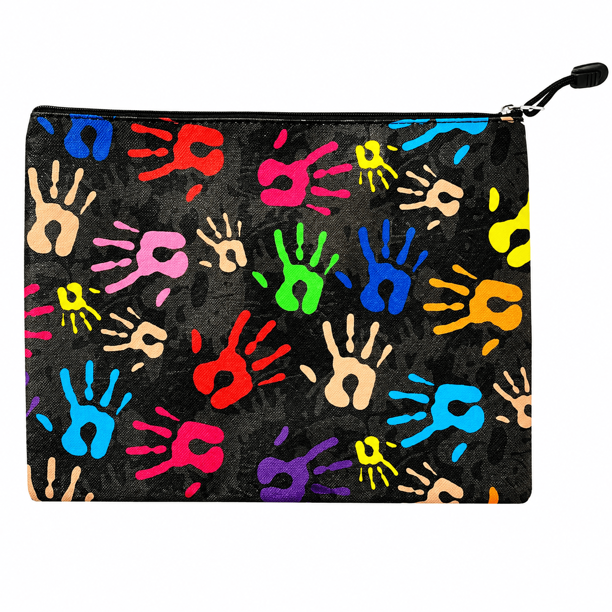 Dats Home & Garden > Hobbies > Arts & Crafts Black Large Pencil Case Office Mesh Zipper Stationery Bag School Document Bag