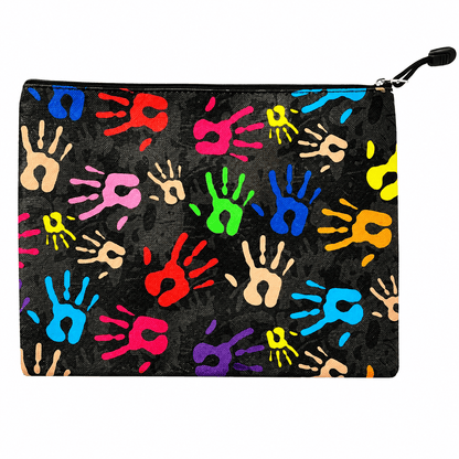Dats Home & Garden > Hobbies > Arts & Crafts Black Large Pencil Case Office Mesh Zipper Stationery Bag School Document Bag