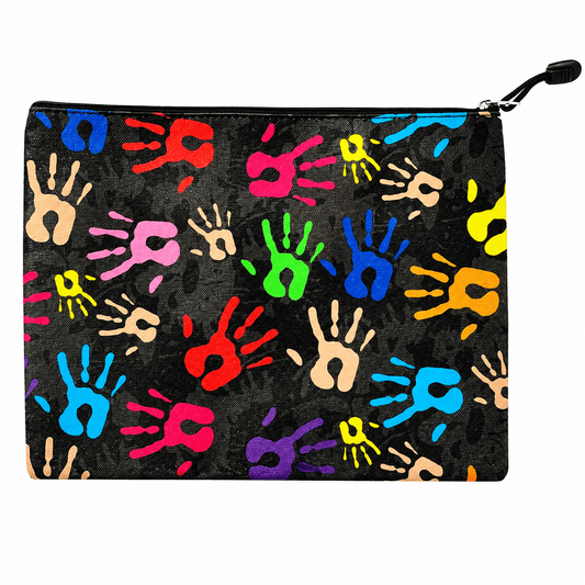 Dats Home & Garden > Hobbies > Arts & Crafts Black Large Pencil Case Office Mesh Zipper Stationery Bag School Document Bag