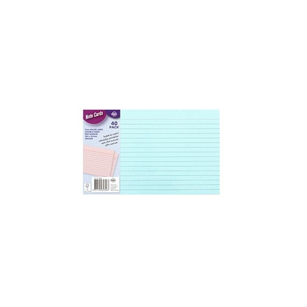 Dats Index cards Blue Cards Note Flash Index Ruled Pad Office School Ruled Lines 40pk