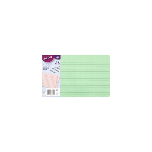 Dats Index cards Green Cards Note Flash Index Ruled Pad Office School Ruled Lines 40pk