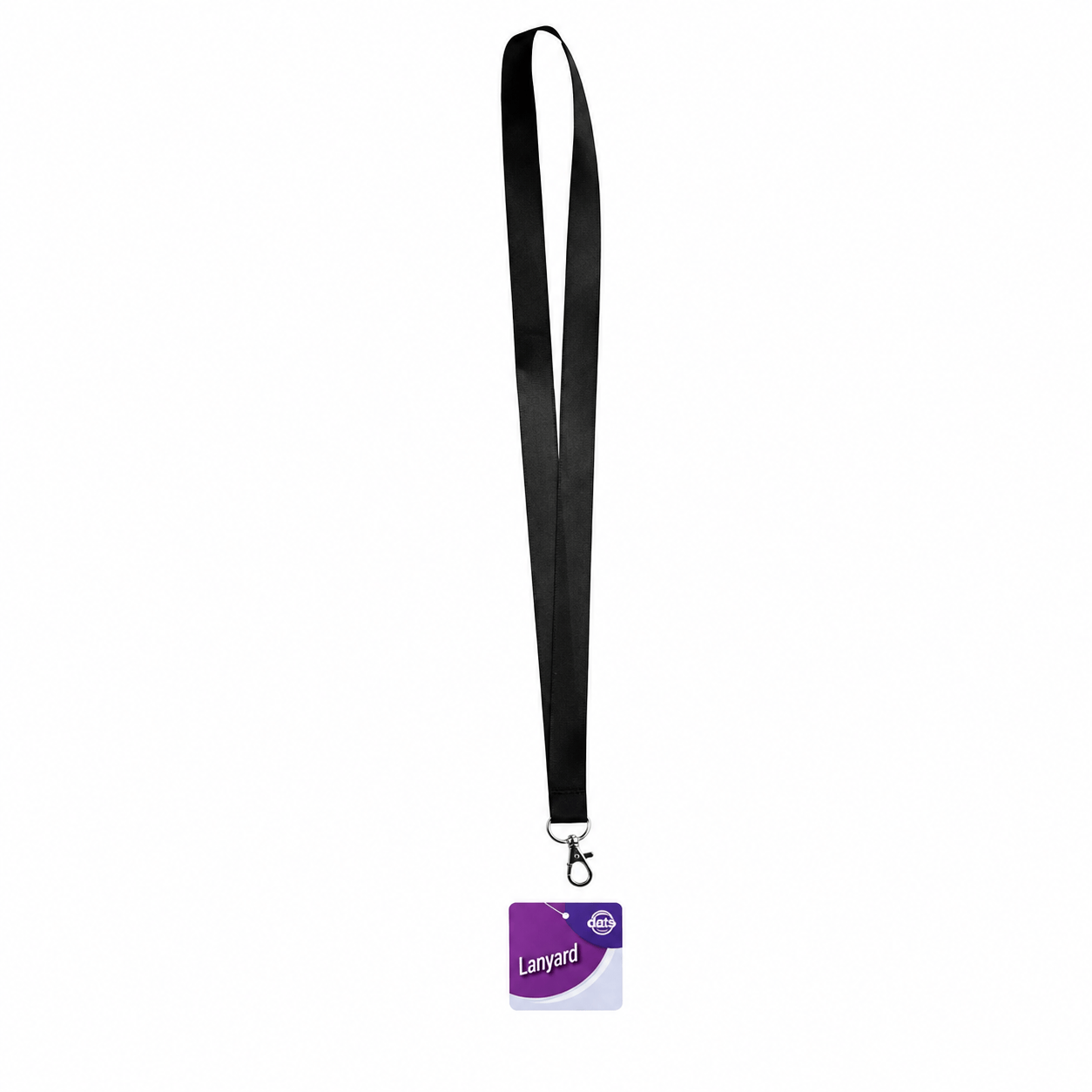 Dats Lanyards Black Lanyard ID Key Holder Clip Name Tag ID Card Holder Neck Strap Red Black Blue