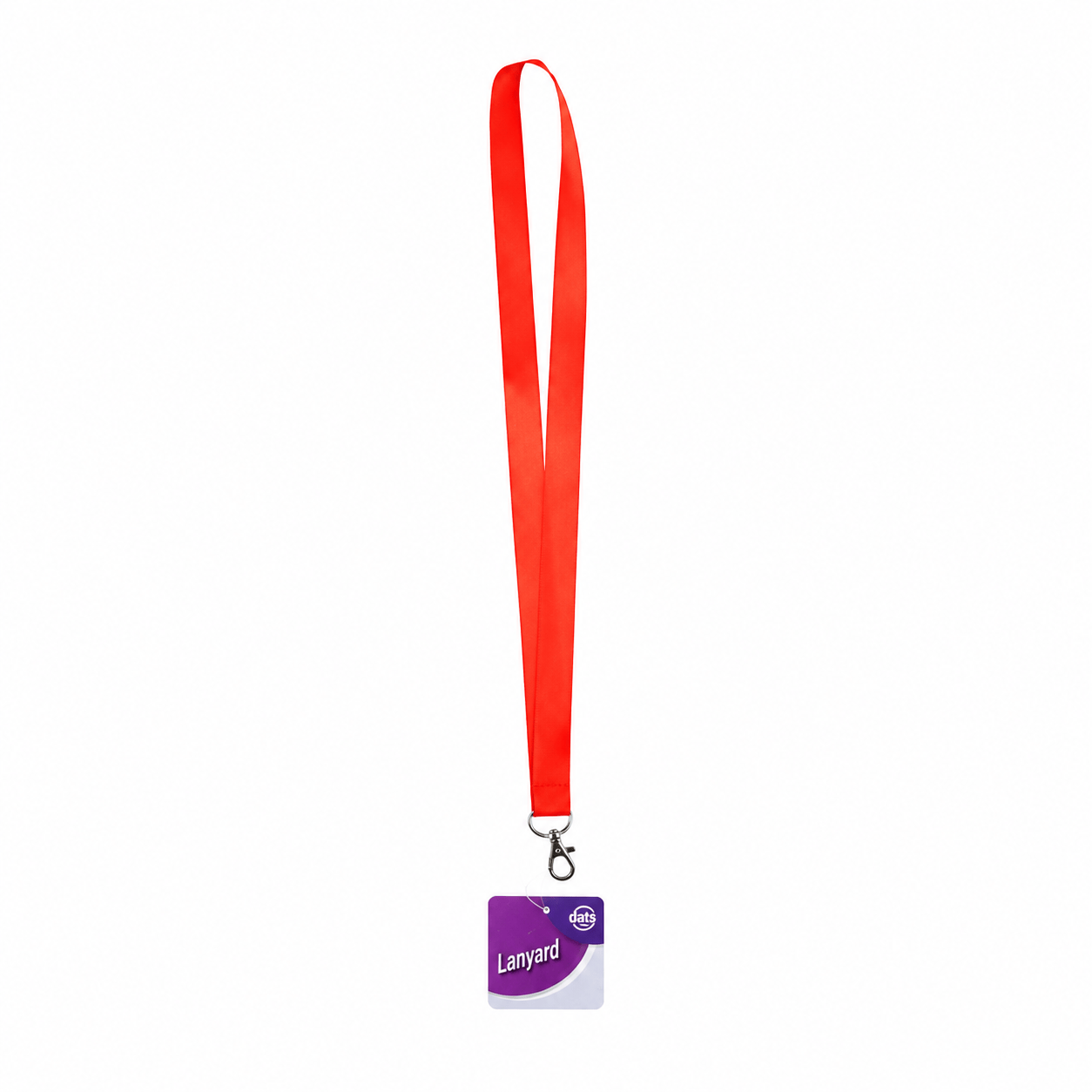 Dats Lanyards Red Lanyard ID Key Holder Clip Name Tag ID Card Holder Neck Strap Red Black Blue