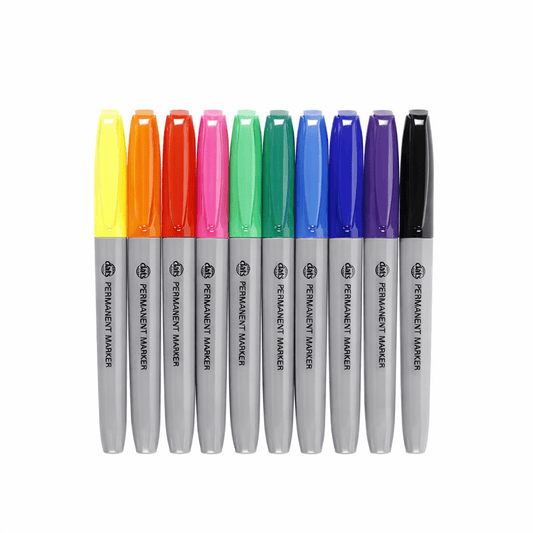 Dats Markers 10pcs Permanent Highlighter Pens Set Bullet Tip Marker Craft Stationary School