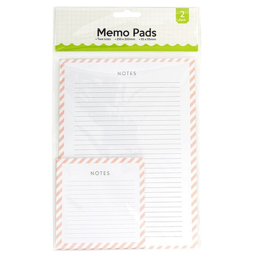 Dats Memo Pads 2 Packs Writing Pad 150x200mm 95x95mm Paper Office Study Note Book Memo White