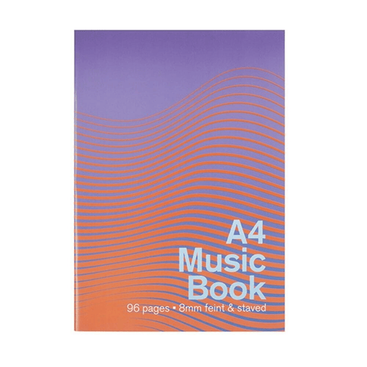 DATS Music Book Music Book Note Sheet Stave Staff Notebook A4 96 Pages Plain blank page 8mm