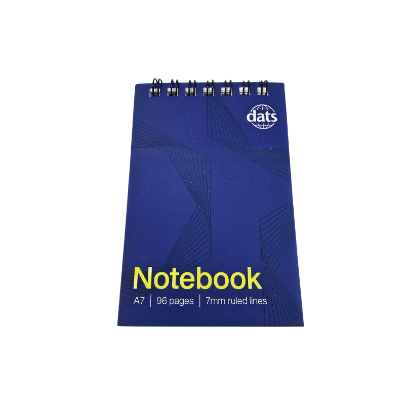 Dats Notebook 5x A7 Mini Ruled Notebook Notes Stationery Memo Office School 96 Pages Card Cover