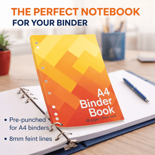 Dats Notebook Book Binder A4 8mm Ruled 48pg 210x297mm Exercise Book School Office Note