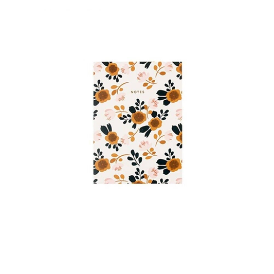 Dats Notebook Brown Flower Ruled Notebook Note Book Stationery Memo Journal Office School A5 160 Pages