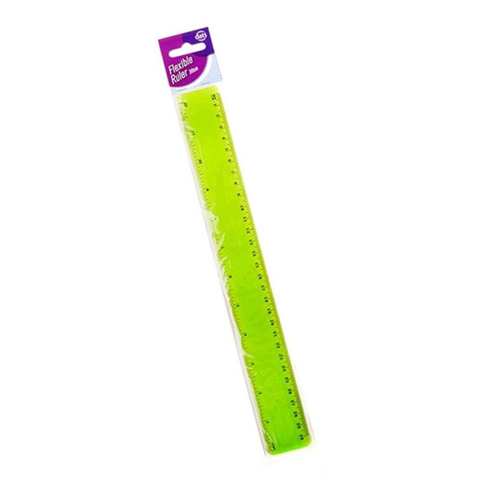 Dats Ruler Green 30cm Plastic Ruler Flexible School 12Inch Stationery Office Purple Blue Green