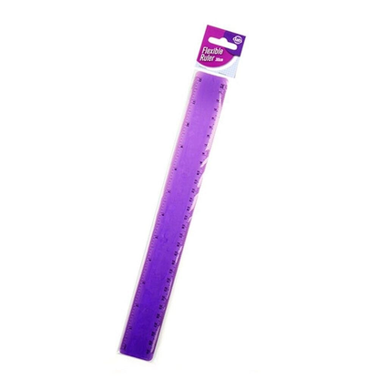Dats Ruler Purple 30cm Plastic Ruler Flexible School 12Inch Stationery Office Purple Blue Green