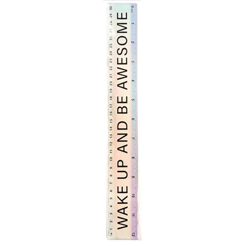 Dats Ruler Ruler 30cm Plastic Laser w Quote Study Stationery Office School Home Metric