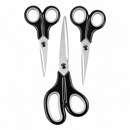 DATS Scissors 3pk Craft Scissors School Office Home Student Paper Cut Art Craft Tool Shears
