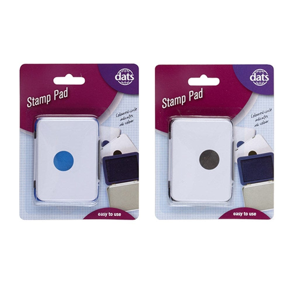 Dats Stamp pad Ink Pad Inkpad Rubber Stamp Finger Print Craft Office Home Black Mail