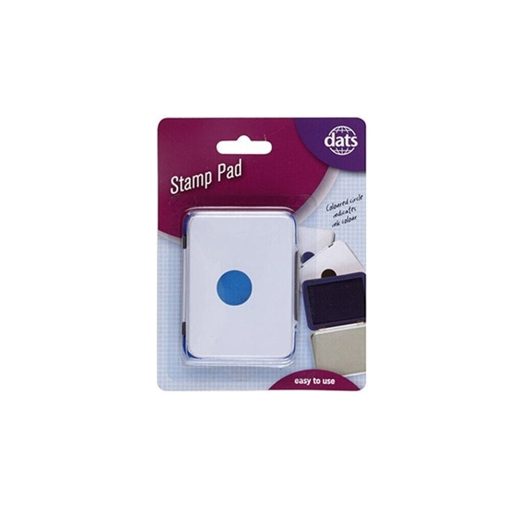 Dats Stamp pad Ink Pad Inkpad Rubber Stamp Finger Print Craft Office Home Blue Mail