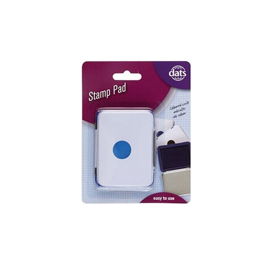 Dats Stamp pad Ink Pad Inkpad Rubber Stamp Finger Print Craft Office Home Blue Mail