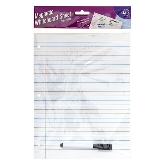 Dats Whiteboard sheet Fridge Magnetic Whiteboard Board Pen Marker Eraser Memo Magnet Home Ruled Sheet
