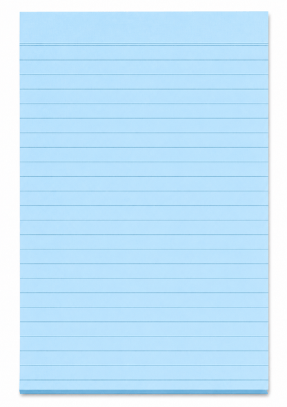 Dats Writing pads Blue Writing Pads Note Flash Index Ruled Pad A5 Office School Ruled Lines 90pk