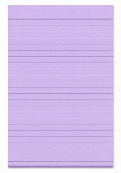 Dats Writing pads Purple Writing Pads Note Flash Index Ruled Pad A5 Office School Ruled Lines 90pk