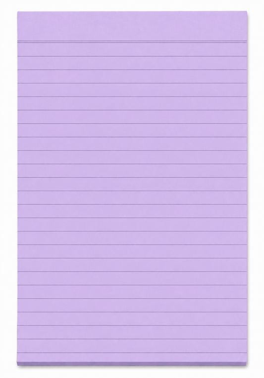 Dats Writing pads Purple Writing Pads Note Flash Index Ruled Pad A5 Office School Ruled Lines 90pk