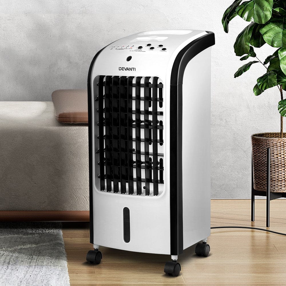 Devanti Appliances > Air Conditioners > Evaporative Coolers Devanti Evaporative Air Cooler Conditioner 4L