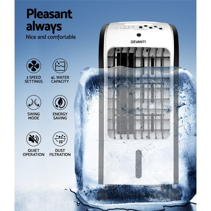 Devanti Appliances > Air Conditioners > Evaporative Coolers Devanti Evaporative Air Cooler Conditioner 4L