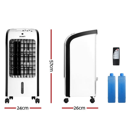 Devanti Appliances > Air Conditioners > Evaporative Coolers Devanti Evaporative Air Cooler Conditioner 4L