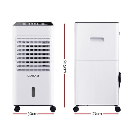 Devanti Appliances > Air Conditioners > Evaporative Coolers Devanti Evaporative Air Cooler Conditioner 6L