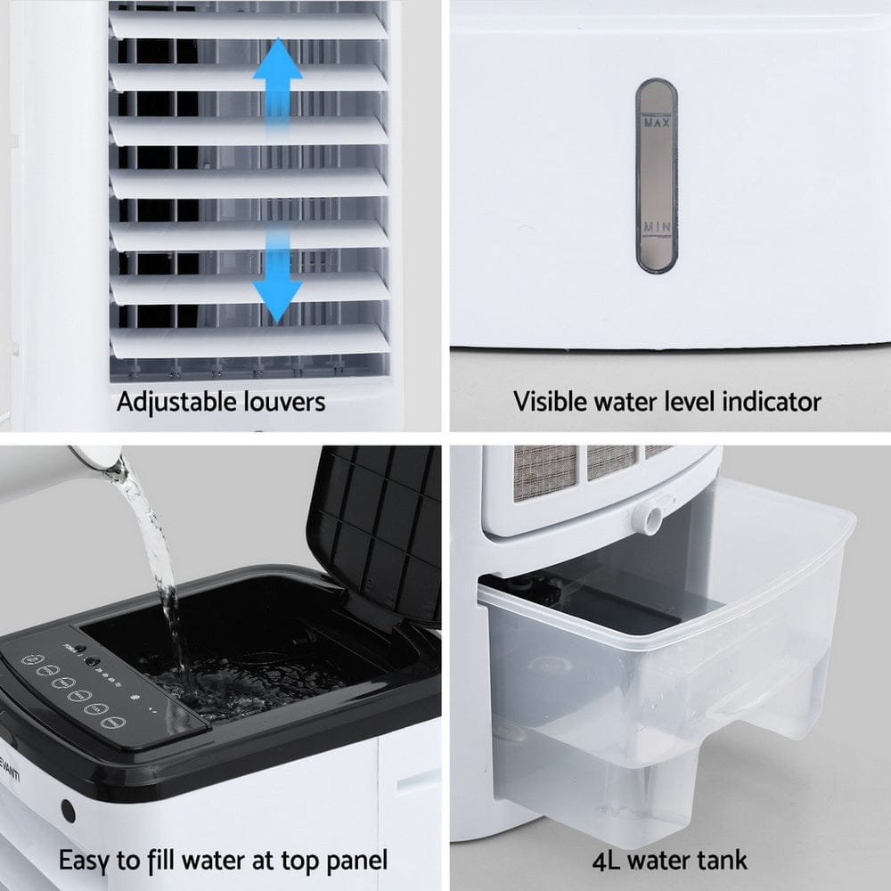 Devanti Appliances > Air Conditioners > Evaporative Coolers Devanti Evaporative Air Cooler Conditioner w/ Remote 4L