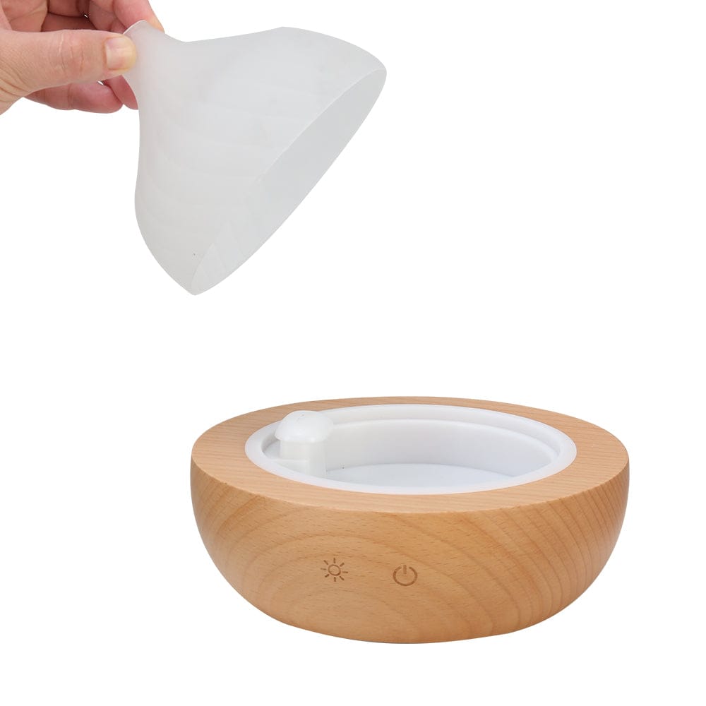Devanti Appliances > Aroma Diffusers & Humidifiers > Aroma Diffusers Devanti Aroma Aromatherapy Diffuser LED Oil Ultrasonic Air Humidifier Glass Wood