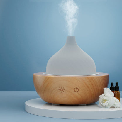 Devanti Appliances > Aroma Diffusers & Humidifiers > Aroma Diffusers Devanti Aroma Aromatherapy Diffuser LED Oil Ultrasonic Air Humidifier Glass Wood