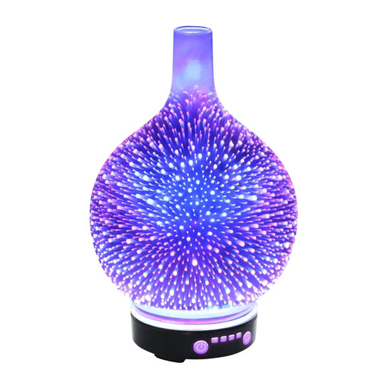 Devanti Appliances > Aroma Diffusers & Humidifiers > Aroma Diffusers Devanti Aroma Diffuser Aromatherapy 3D Glass 100ml