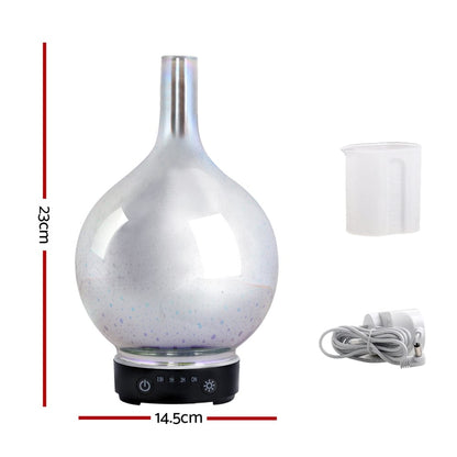 Devanti Appliances > Aroma Diffusers & Humidifiers > Aroma Diffusers Devanti Aroma Diffuser Aromatherapy 3D Glass 100ml