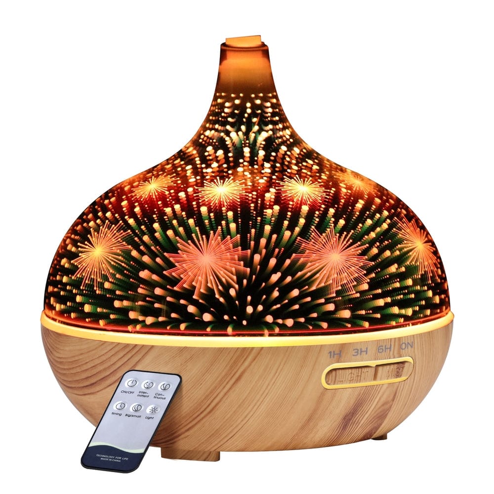 Devanti Appliances > Aroma Diffusers & Humidifiers > Aroma Diffusers Devanti Aroma Diffuser Aromatherapy 3D Glass 400ml