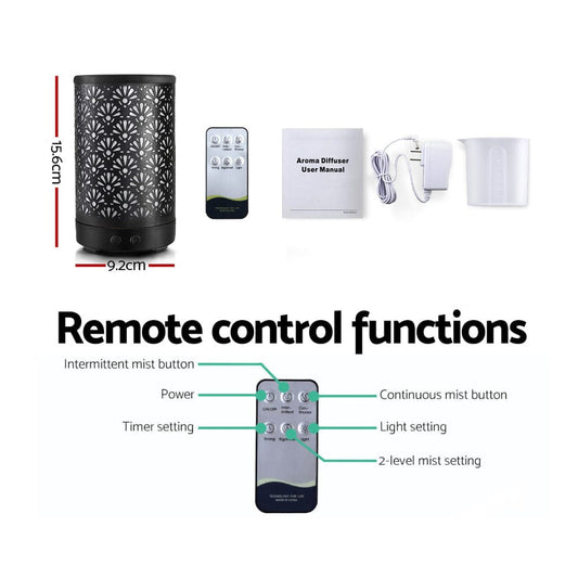 Devanti Appliances > Aroma Diffusers & Humidifiers > Aroma Diffusers Devanti Aroma Diffuser Aromatherapy Black 100ml