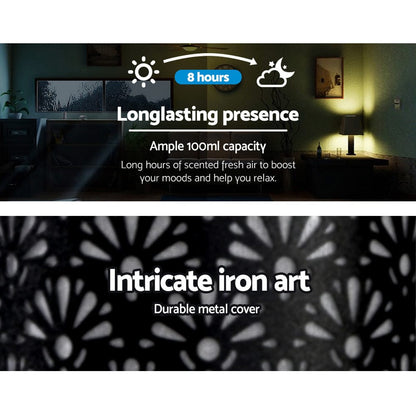 Devanti Appliances > Aroma Diffusers & Humidifiers > Aroma Diffusers Devanti Aroma Diffuser Aromatherapy Black 100ml