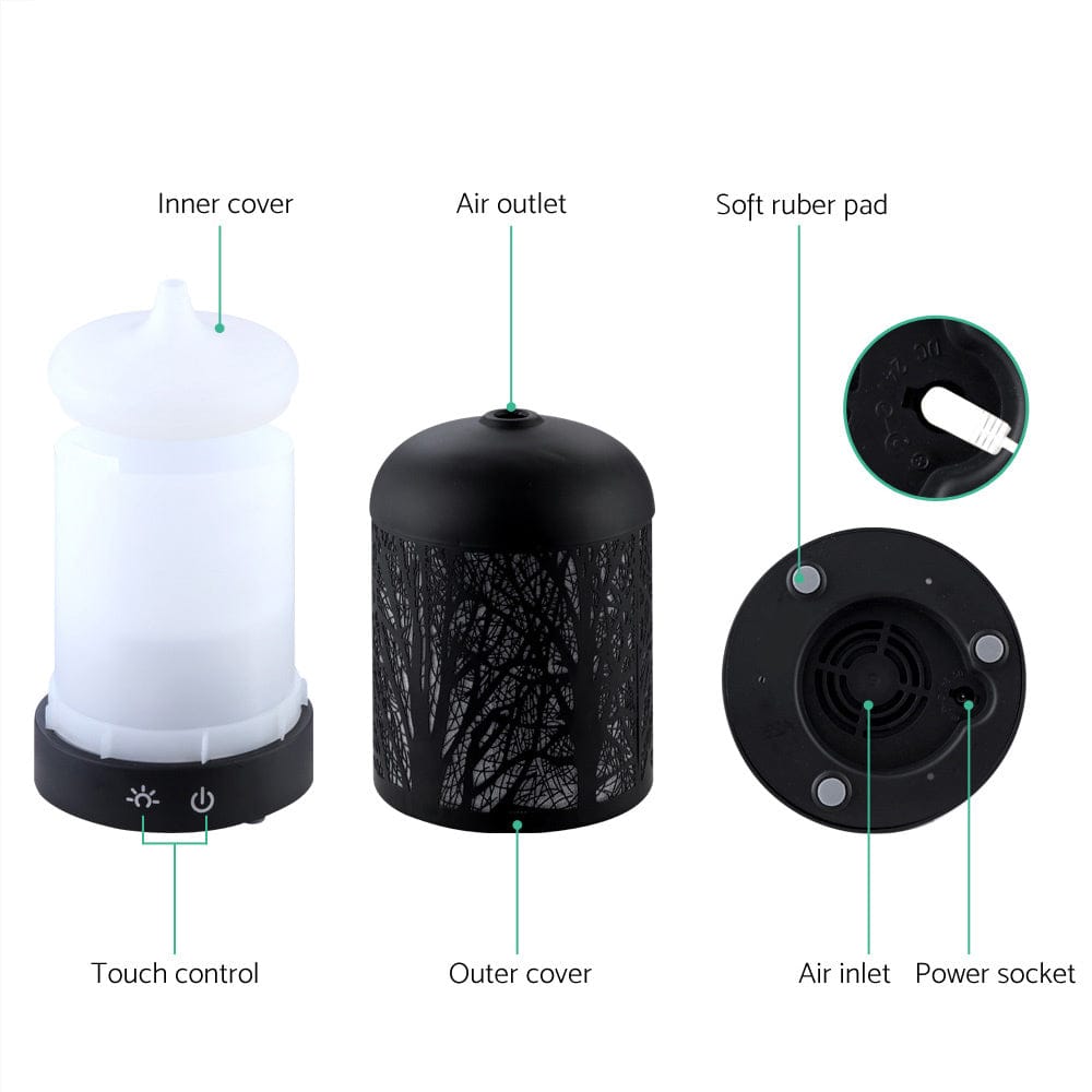 Devanti Appliances > Aroma Diffusers & Humidifiers > Aroma Diffusers Devanti Aroma Diffuser Aromatherapy Black 160ml