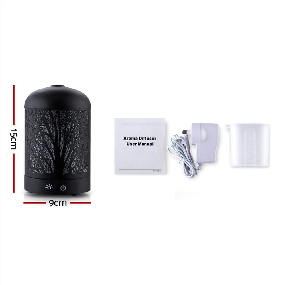 Devanti Appliances > Aroma Diffusers & Humidifiers > Aroma Diffusers Devanti Aroma Diffuser Aromatherapy Black 160ml