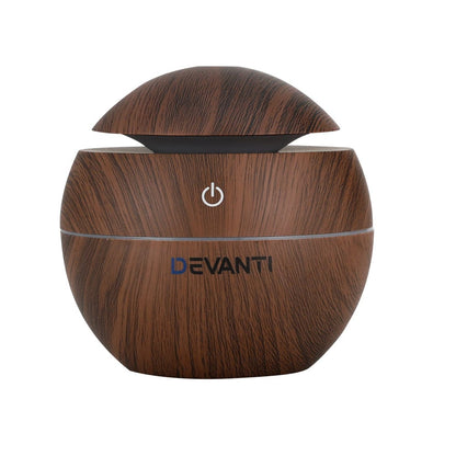 Devanti Appliances > Aroma Diffusers & Humidifiers > Aroma Diffusers Devanti Aroma Diffuser Aromatherapy Dark Wood 130ml
