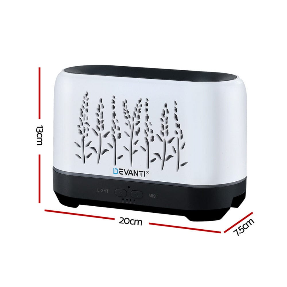Devanti Appliances > Aroma Diffusers & Humidifiers > Aroma Diffusers Devanti Aroma Diffuser Aromatherapy Flame 200ml
