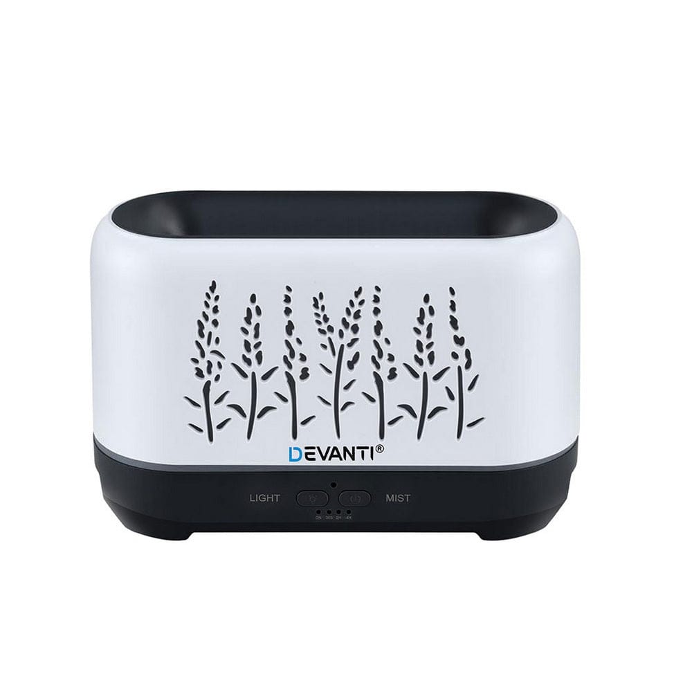 Devanti Appliances > Aroma Diffusers & Humidifiers > Aroma Diffusers Devanti Aroma Diffuser Aromatherapy Flame 200ml
