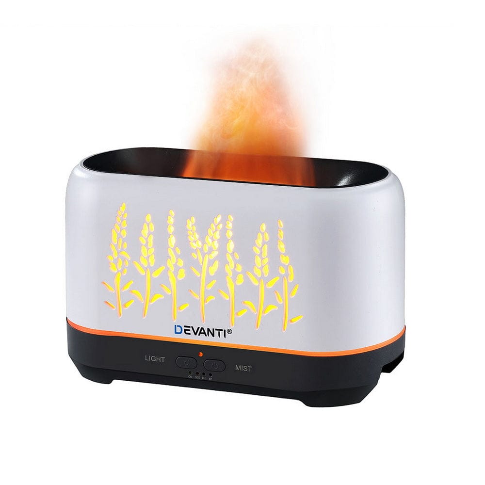 Devanti Appliances > Aroma Diffusers & Humidifiers > Aroma Diffusers Devanti Aroma Diffuser Aromatherapy Flame 200ml
