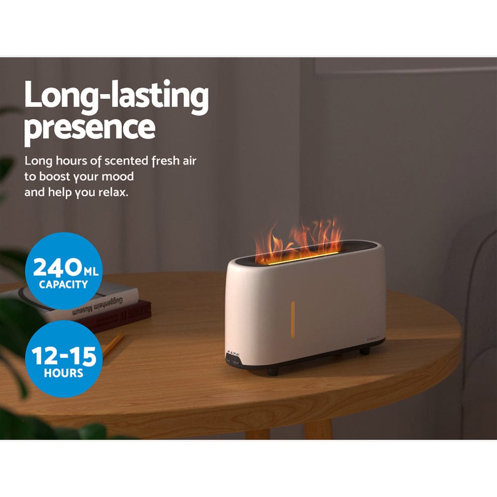 Devanti Appliances > Aroma Diffusers & Humidifiers > Aroma Diffusers Devanti Aroma Diffuser Aromatherapy Flame 240ml